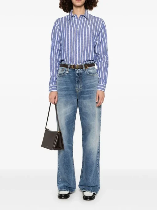 POLO RALPH LAUREN Striped linen shirt