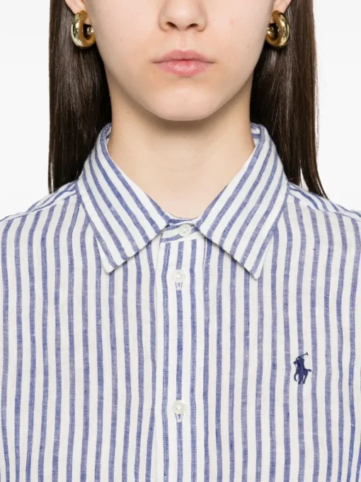 POLO RALPH LAUREN Striped linen shirt