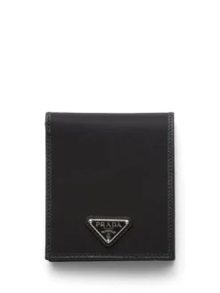 PRADA Bi-fold wallet with logo plaque