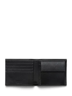 PRADA Bi-fold wallet with logo plaque