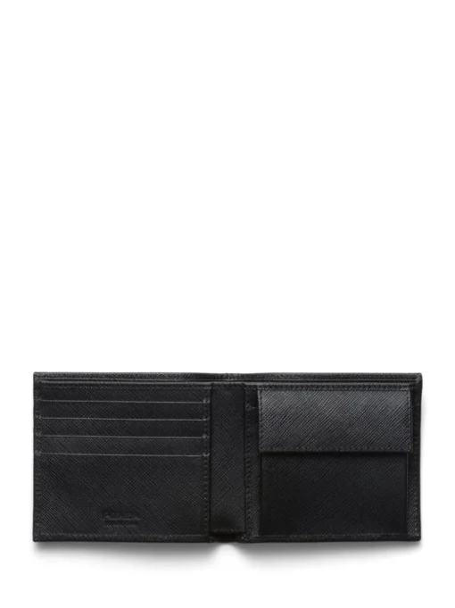 PRADA Bi-fold wallet with logo plaque