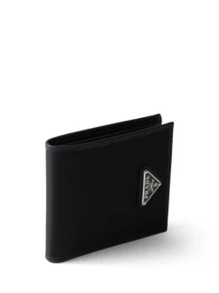 PRADA Bi-fold wallet with logo plaque