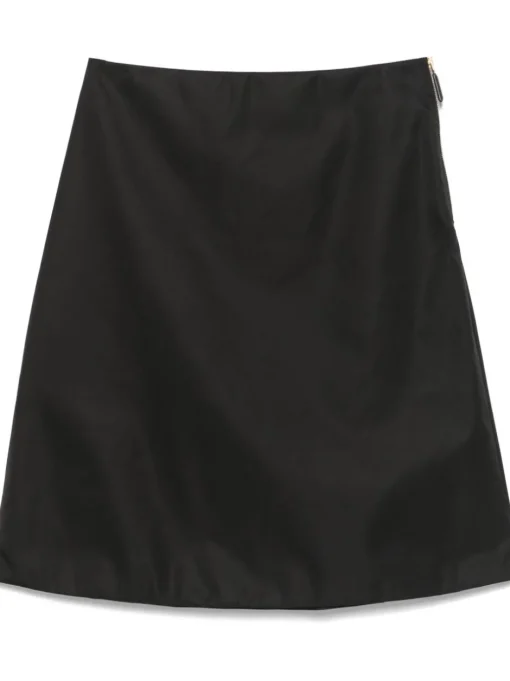 PRADA Midi skirt with triangle logo