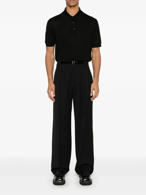 PRADA Polo shirt with logo embroidery