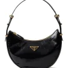 PRADA Arqué shoulder bag in naplak patent leather
