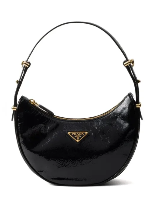 PRADA Arqué shoulder bag in naplak patent leather