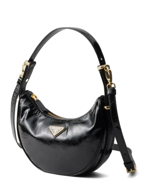 PRADA Arqué shoulder bag in naplak patent leather