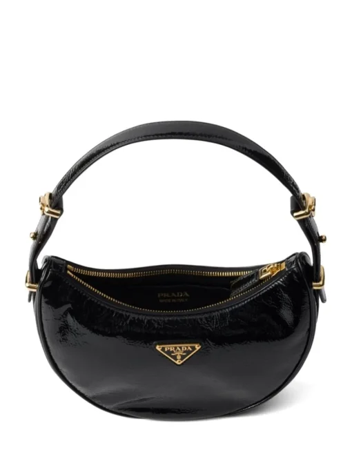 PRADA Arqué shoulder bag in naplak patent leather