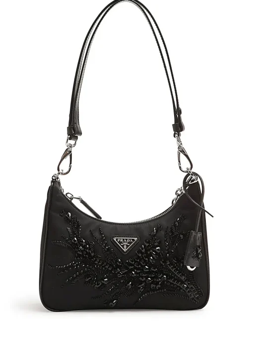 PRADA Re-Edition mini bag in Re-Nylon with embroidery