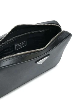 PRADA , Saffiano leather pouch