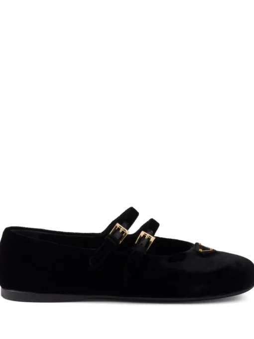 PRADA Velvet effect ballet flats