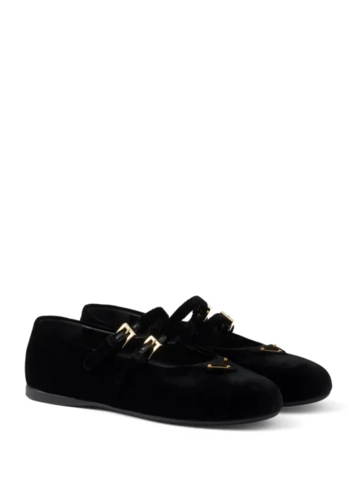 PRADA Velvet effect ballet flats