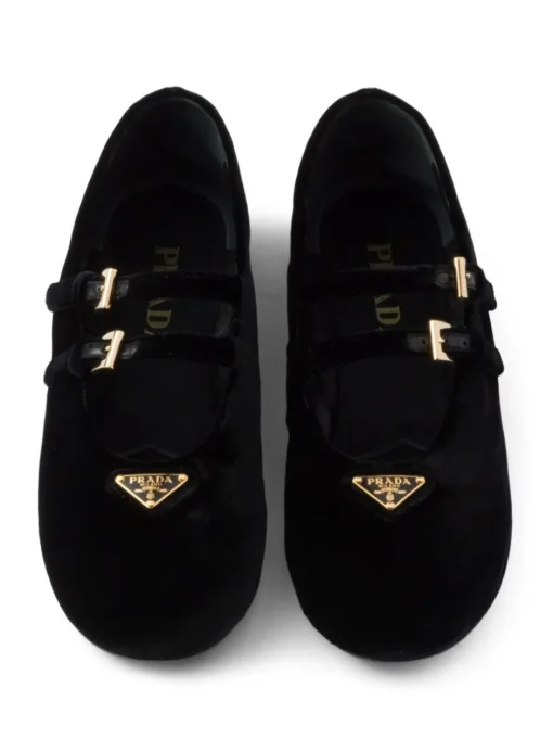 PRADA Velvet effect ballet flats