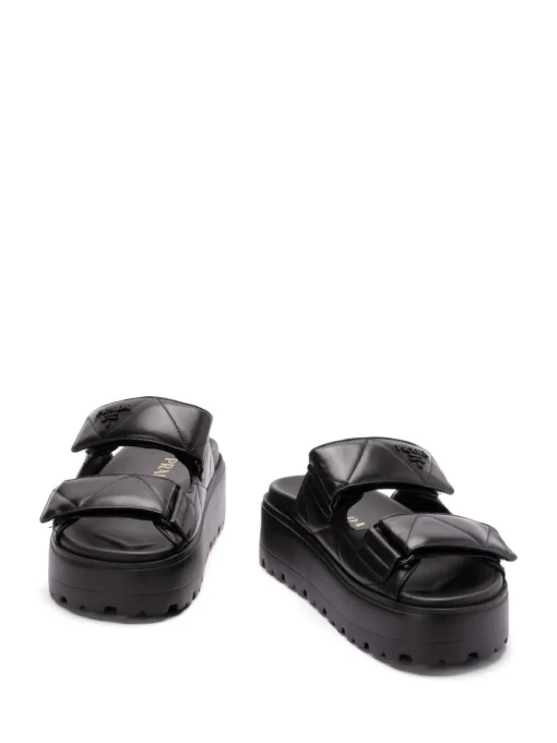 PRADA padded leather mules