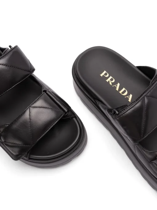 PRADA padded leather mules