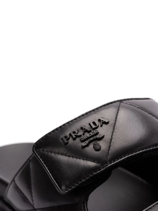 PRADA padded leather mules