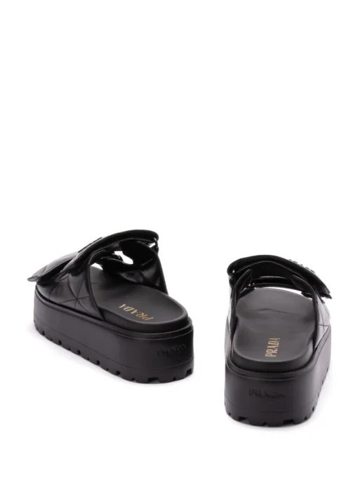 PRADA padded leather mules