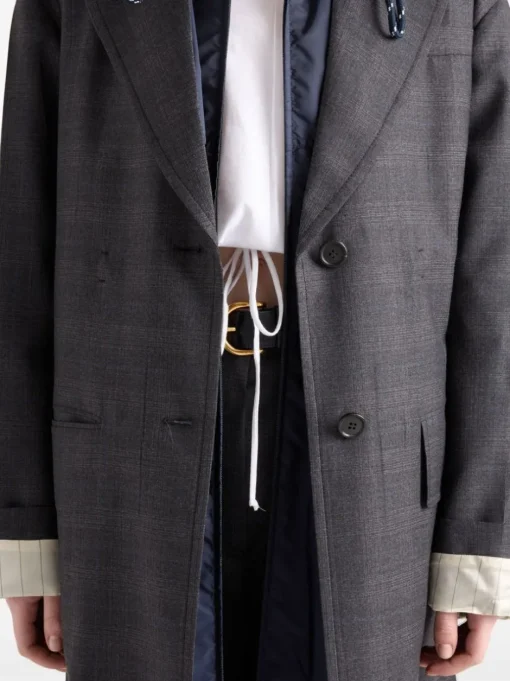 PRADA Single-breasted wool coat