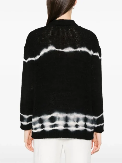 ROBERTO COLLINA Cardigan with tie-dye pattern