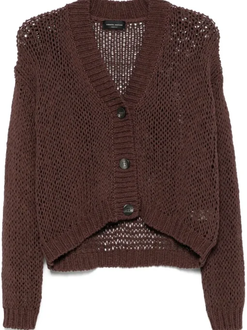 ROBERTO COLLINA open-knit cardigan