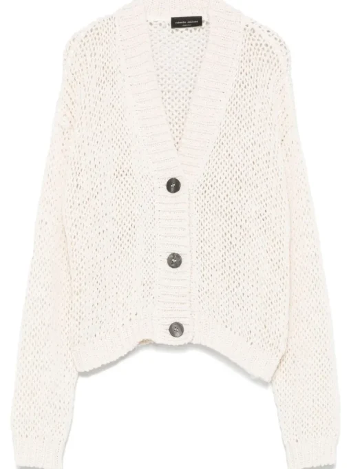 ROBERTO COLLINA Openwork knit cardigan