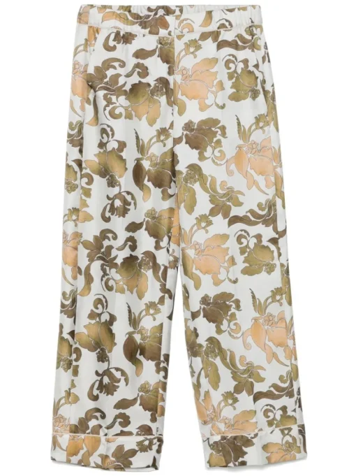 S MAXMARA S Max Mara LEDA silk wide-leg trousers