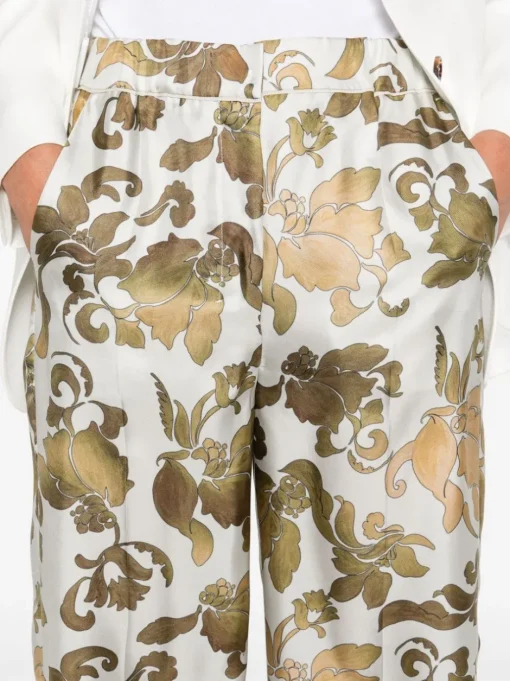 S MAXMARA S Max Mara LEDA silk wide-leg trousers
