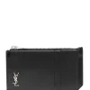 SAINT LAURENT Card holder with monogram