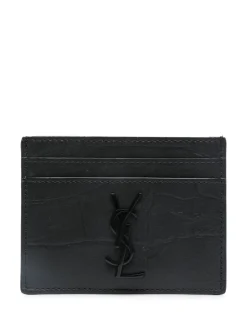 SAINT LAURENT Card holder with application