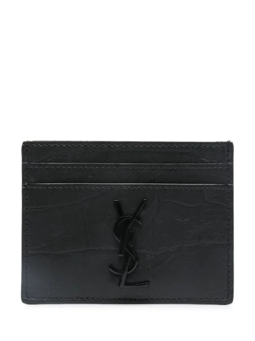 SAINT LAURENT Card holder with application