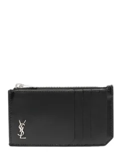 SAINT LAURENT Card holder with monogram