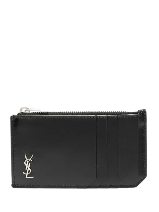 SAINT LAURENT Card holder with monogram