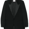 SAINT LAURENT Grain de poudre wool blazer