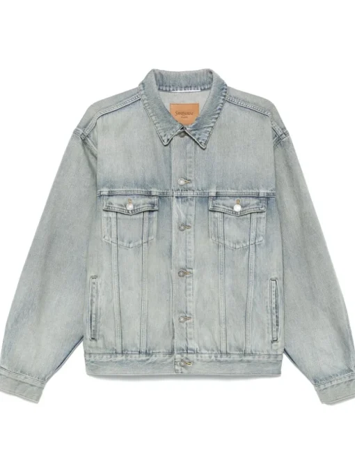 SAINT LAURENT Loose fit denim jacket