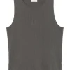 SAINT LAURENT RIBBED TANK TOP