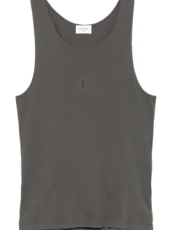 SAINT LAURENT RIBBED TANK TOP