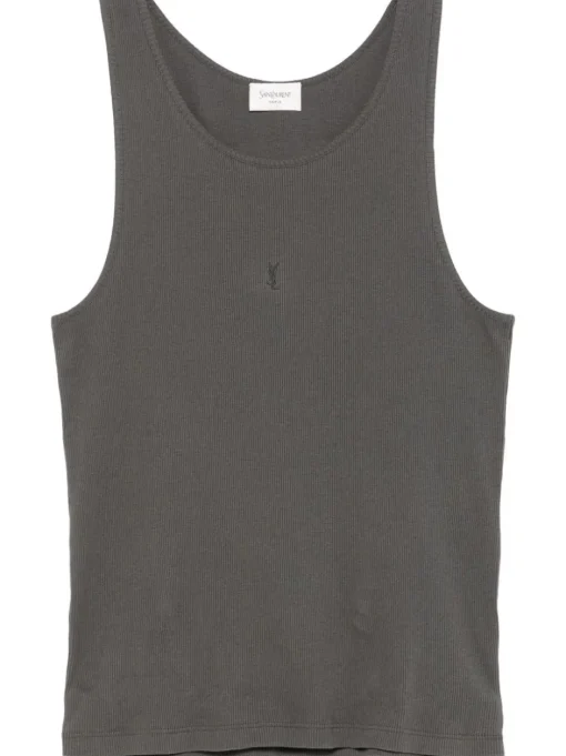 SAINT LAURENT RIBBED TANK TOP