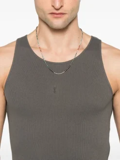 SAINT LAURENT RIBBED TANK TOP