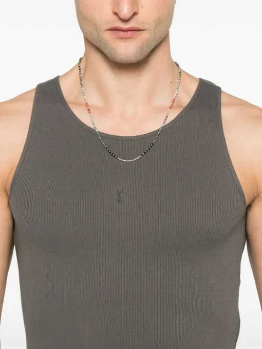 SAINT LAURENT RIBBED TANK TOP