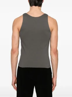 SAINT LAURENT RIBBED TANK TOP