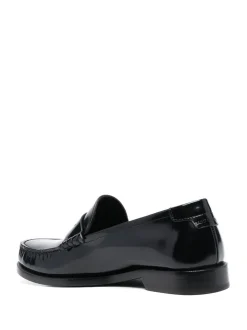 SAINT LAURENT Le Loafer shiny leather moccasins
