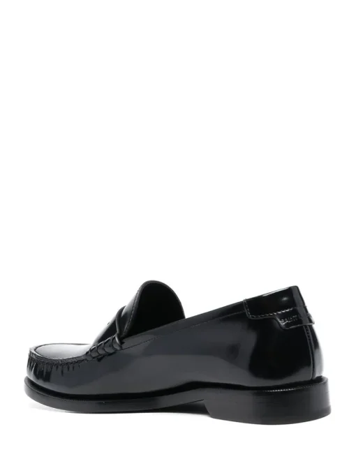 SAINT LAURENT Le Loafer shiny leather moccasins