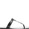 SAINT LAURENT Slide sandals with Cassandre plaque