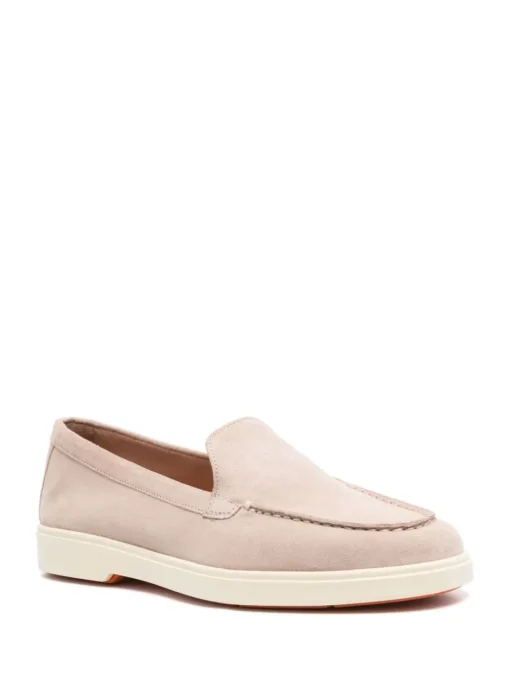 SANTONI leather moccasins