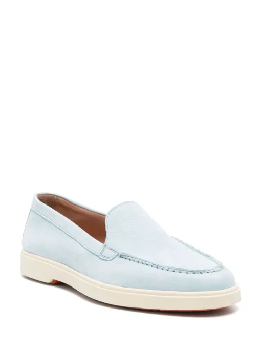 SANTONI leather moccasins