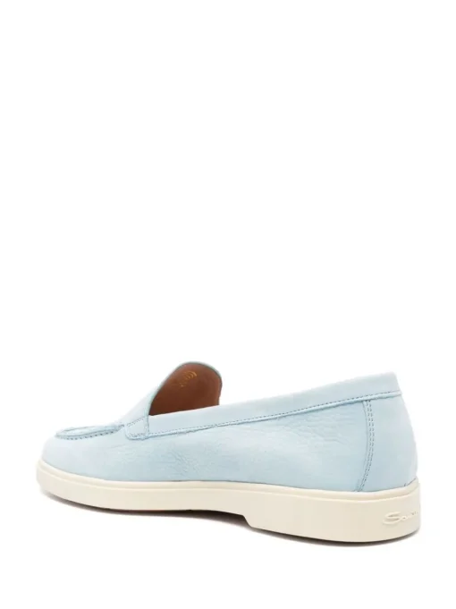 SANTONI leather moccasins