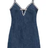 SELF PORTRAIT Self-Portrait Short denim dress
