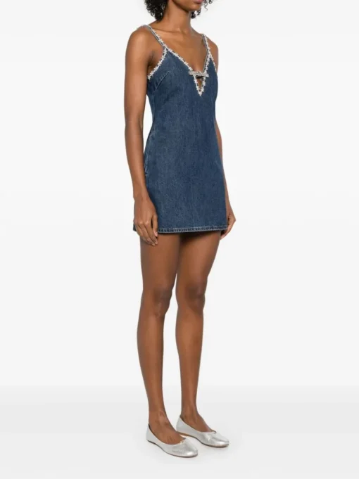 SELF PORTRAIT Self-Portrait Short denim dress