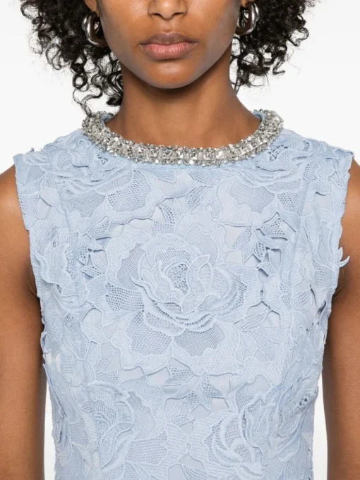 SELF PORTRAIT Self-Portrait Short dress with floral lace