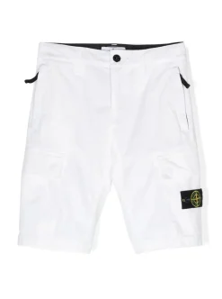 Kids/BOY STONE ISLAND KIDS Stone Island Junior Cargo corti con applicazione Compass